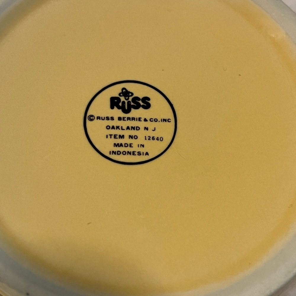 Russ Berrie Yellow Nautical Mug - Picture 2 of 6